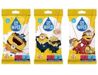 Drėgnosios antibakterinės servetėlės GO WIPES MINIONS, 15 vnt., 15 vnt