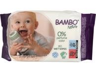 Drėgnosios kūdikių servetėlės BAMBO NATURE, 80 vnt