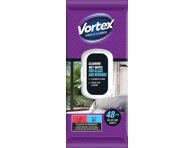 Drėgnosios servetėlės VORTEX CLEAN.WIPES GLASS&MIRRORS, 48 vnt