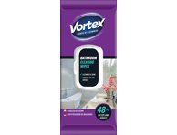 Drėgnosios servetėlės VORTEX voniai valyti, 48 vnt