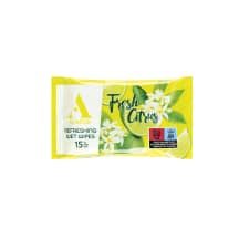 Drėgn.servetėlės ALMEDA FRESH CITRUS, 15 vnt