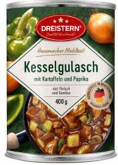 „Dreistern“ guliašas su bulvėmis ir paprikomis, 400 g