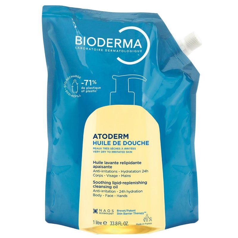 Drėkinamasis dušo ir vonios aliejus, papildymas Bioderma Atoderm Huile De Douche, 1000 ml