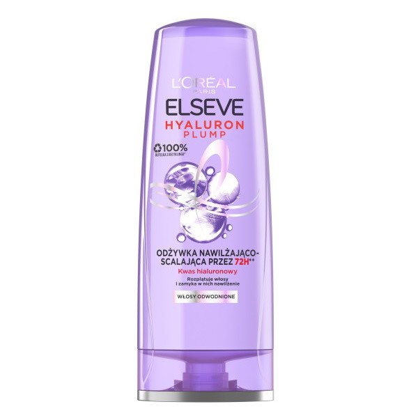Drėkinamasis kondicionierius dehidratuotiems plaukams L’Oréal Paris Elseve Hyaluron Plump, 200 ml