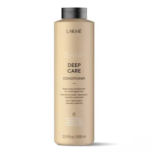 Drėkinamasis kondicionierius sausiems ir pažeistiems plaukams Lakme Teknia Deep Care, 1000 ml