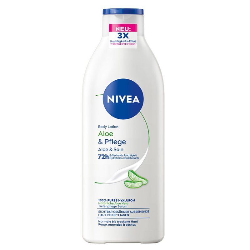 Drėkinamasis kūno losjonas su alaviju Nivea Aloe & Hydration, 400 ml