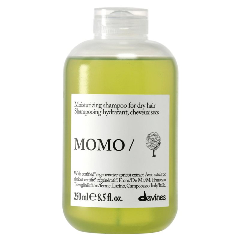 Drėkinamasis šampūnas sausiems plaukams Davines Essential Haircare MOMO Shampoo, 250 ml