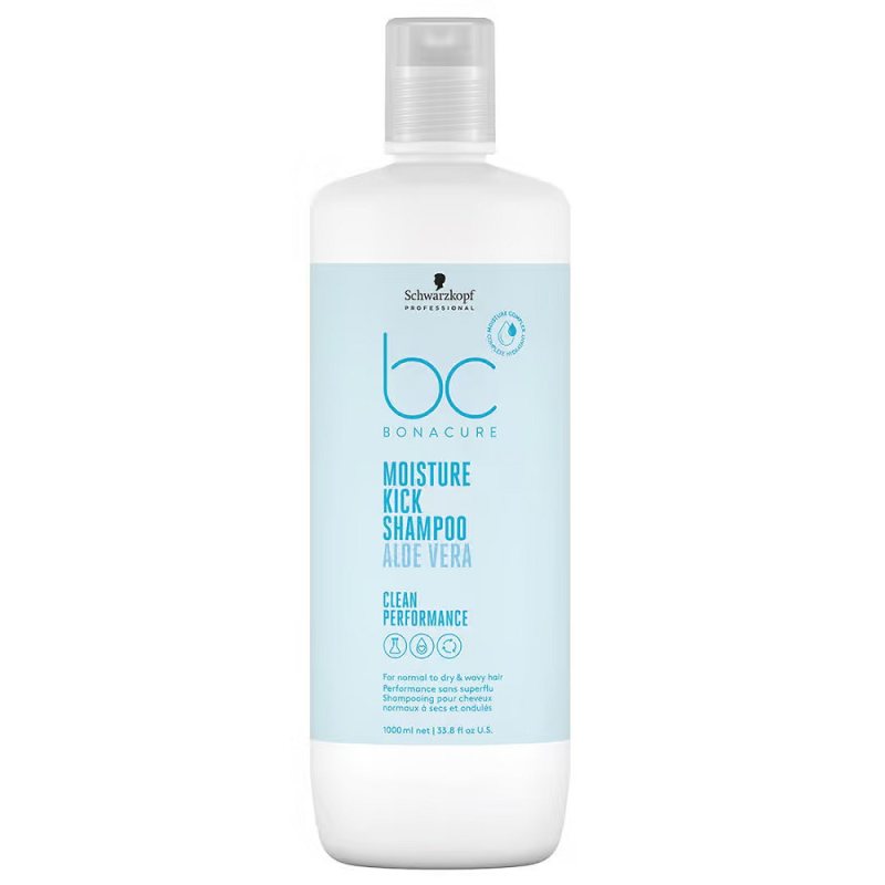 Drėkinamasis šampūnas Schwarzkopf Professional BC Bonacure Moisture Kick Shampoo, 1000 ml
