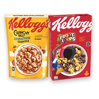 Dribsniai KELLOGG’S (2 rūšių), 380 g, 375 g
