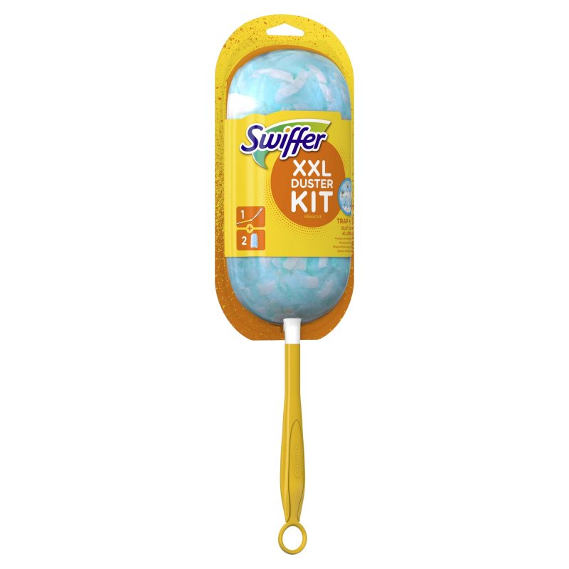 Dulkių šluotelė ilga rankena SWIFFER XXL DUSTER + keičiamos šluostės, 2 vnt