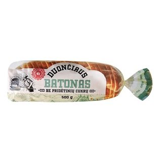 DUONČIAUS batonas be pridėtinių cukrų, 500 g