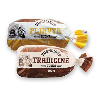 DUONČIAUS TRADICINĖ arba PLIKYTA duona, 700 g