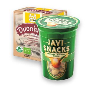 Duoniukai JAVINĖ ekol. arba griet. ir svog. skonio, 80 g