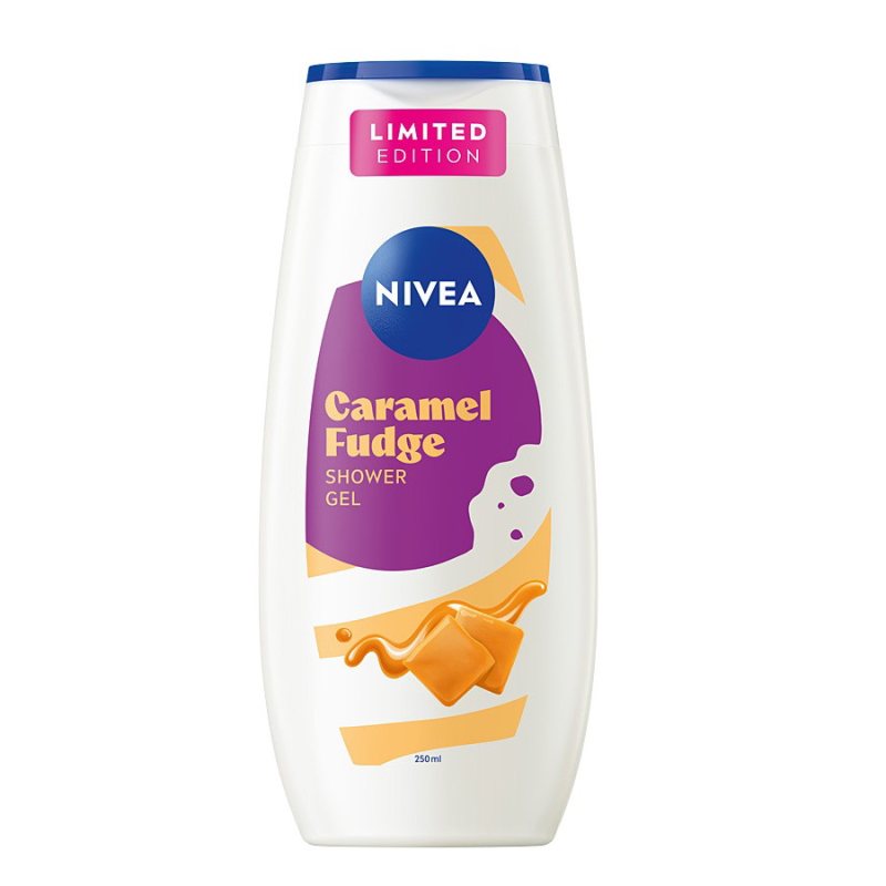 Dušo želė Nivea Care Caramel Fudge, sūdyta karamelė, 250 ml