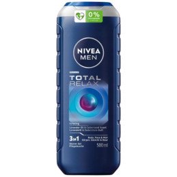 Dušo želė NIVEA MEN Total Relax, 500 ml