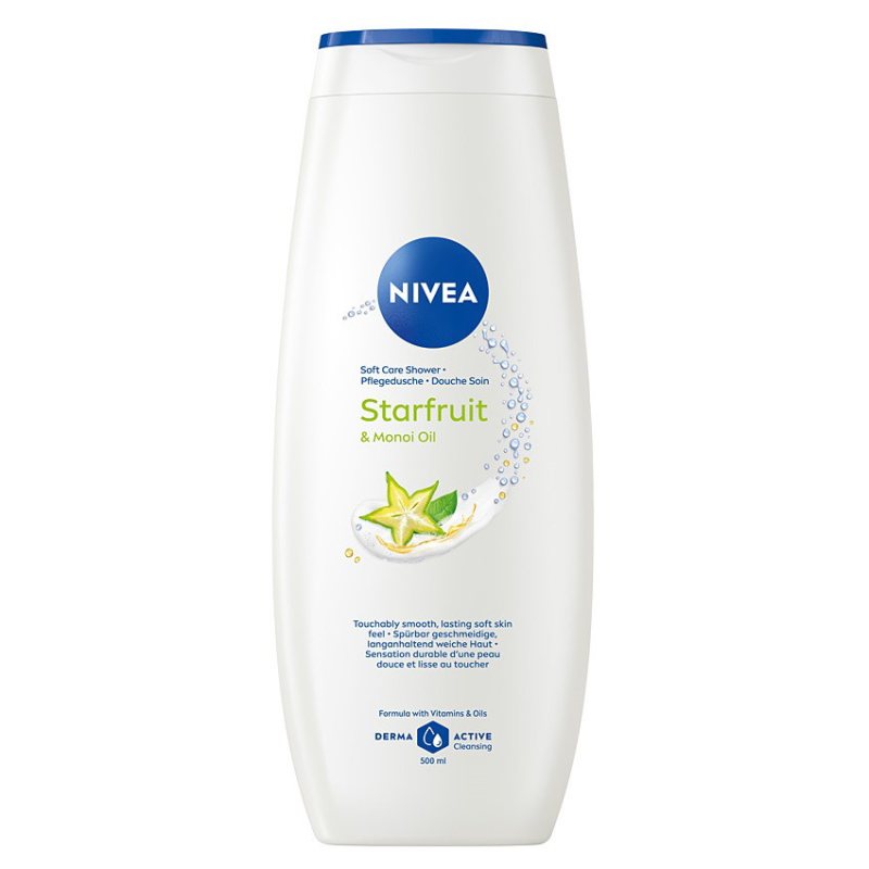 Dušo želė Nivea Star Fruit & Monoi Oil, 500 ml