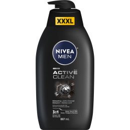Dušo želė vyrams NIVEA MEN ACTIVE CLEAN, 887 ml