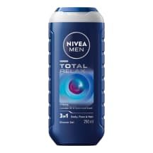 Dušo želė vyrams NIVEA TOTAL RELAX, 250 ml