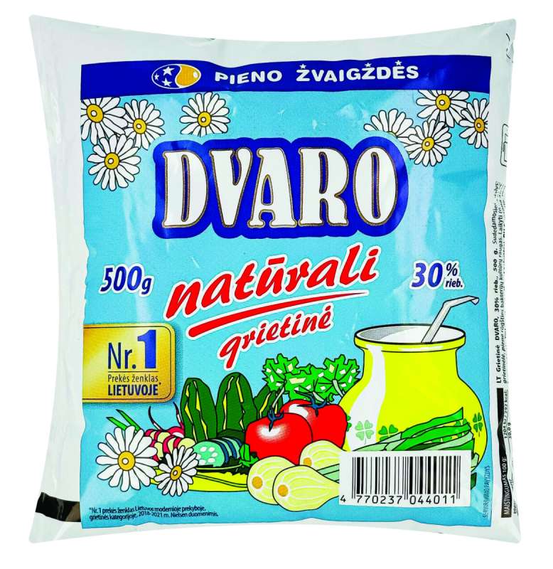 DVARO grietinė, 30% riebumo, 500 g