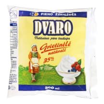 DVARO grietinėlė, 35 % rieb., 200 ml