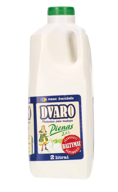 DVARO pienas, 2 l