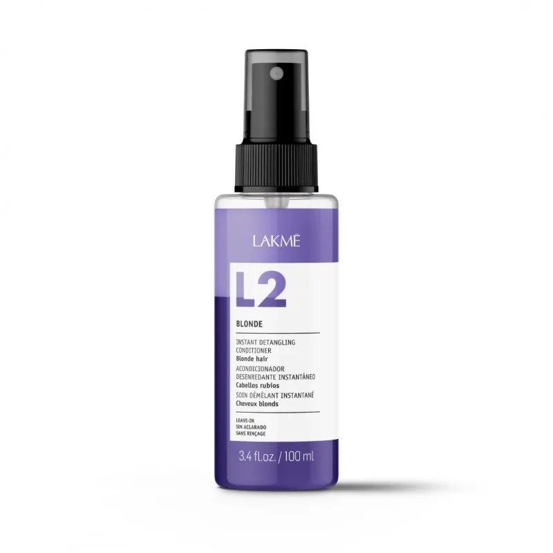 Dvifazis kondicionierius šviesiems ir žiliems plaukams Lakme L2 Blonde, 100 ml