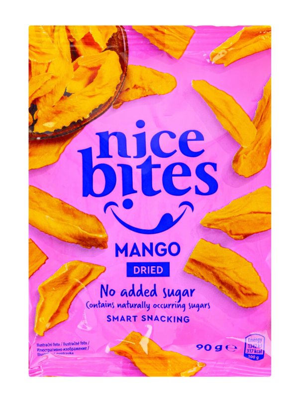 Džiovinti mangai NICE BITES, 90 g