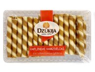 DZŪKIJOS vafliniai vamzdeliai su vaniliniu įdaru, 180 g