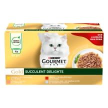 Ėdalas katėms GOURMET GOLD SUCCULENT, 4 x 85 g