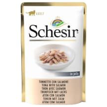 Ėdalas katėms su tunu ir lašiša SCHESIR, 85 g