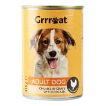 Ėdalas šunims GRRREAT, gab.su višt., 415 g