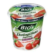 Ek. jogurtas be lakt.su brašk. BIOS,3,1%, 370 g
