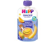 EKO bananų,kriaušių,mango tyrelė HIPP su ryžiais nuo 12 mėn, 120 g