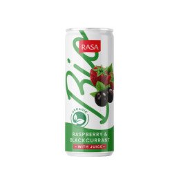 Eko. gaiv. gėr. RASA BIO,aviečių,juod.ser.sk., gaz., 330 ml