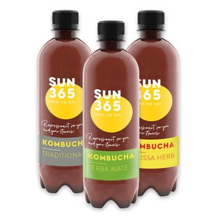 Ekologiškas arbatos gėrimas SUN 365 KOMBUCHA, 0.5 l