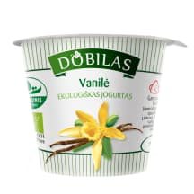 Ekol. jogurtas su van. DOBILAS, 6,5-9,0%, 125 g