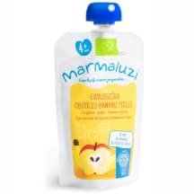 Ekol. obuolių ir ban. tyrelė MARMALUZI, 90 g