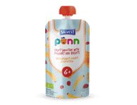 Ekol. vaisių ir jogurto tyrelė PONN su sausain., nuo 6 mėn., 110 g