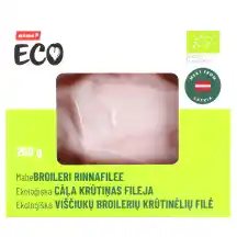 Ekolog. vištienos krūtinėlės filė RIMI, 260 g