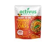 Ekologiška avižinė košė ACTIVUS su mangais, kokosų drožlėmis, 185 g