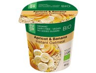 Ekologiška avižinė košė AUGA su bananais ir abrikosais, 60 g