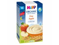 Ekologiška košė su pieno ruošiniu ir obuoliais HiPP (nuo 4 mėn.), 250 g