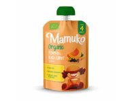 Ekologiška moliūgų ir juodųjų serbentų tyrelė MAMUKO nuo 4 mėn., 100 g