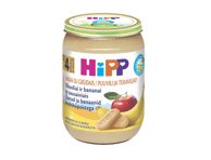 Ekologiška obuolių ir bananų tyrelė HIPP su sausainiais, nuo 4 mėn., 190 g
