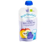 Ekologiška obuolių ir mėlynių tyrelė MARMALUZI (nuo 6 mėn.), 90 g