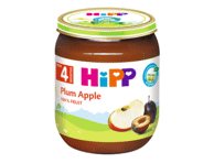 Ekologiška slyvų ir obuolių tyrelė HIPP (nuo 4 mėn.), 125 g
