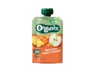 Ekologiška tyrė su saldžia bulve, ananasais ORGANIX, nuo 12mėn., 100 g