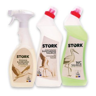 Ekologiškam valikliui STORK (3 rūšių), 750 ml, 500 ml