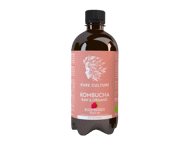 Ekologiškas aviečių skonio juodosios arbatos gėrimas KOMBUCHA, 400 ml