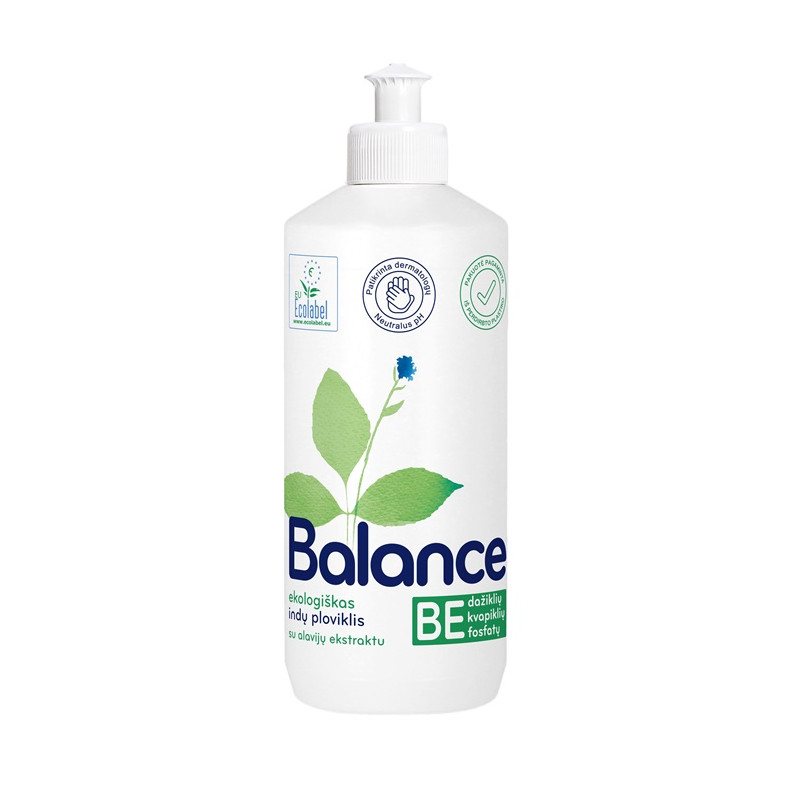 Ekologiškas indų ploviklis BALANCE, su alavijų ekstraktu, 450 ml